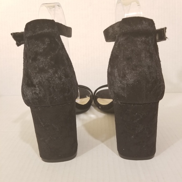 Rampage Ram-Norma Black Suede Ankle Block Heel - Picture 7 of 8